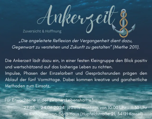 Ankerzeit / Angebote für Erwachsene - Evangelische Familienbildungsstätte Kassel