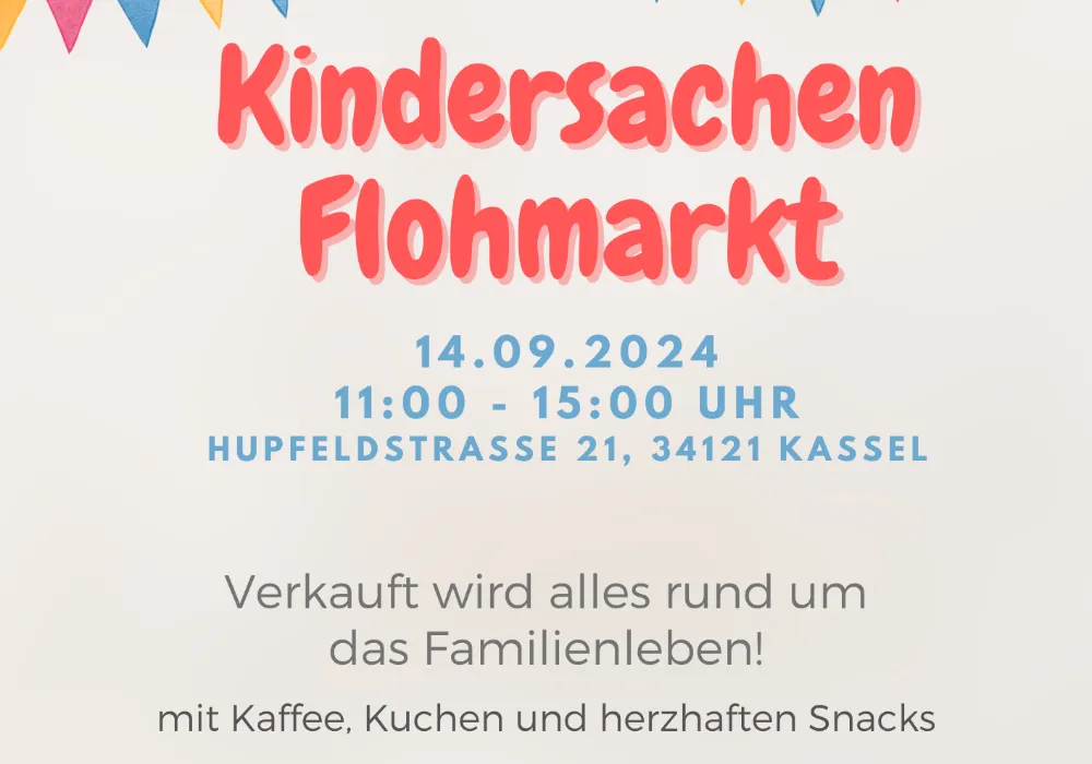 Kindersachenflohmarkt am 16.03.2024 - Evangelische Familienbildungsstätte Kassel